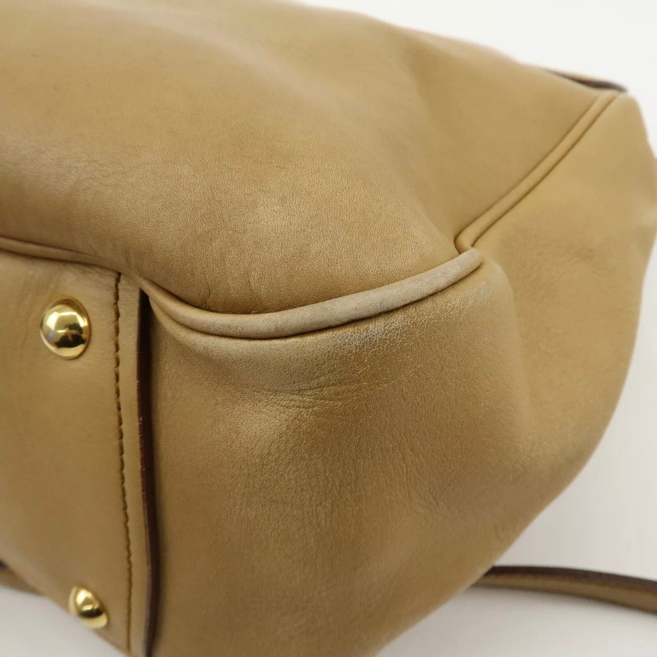 Miu Miu 2Way Shoulder Bag - Beige, Leather
