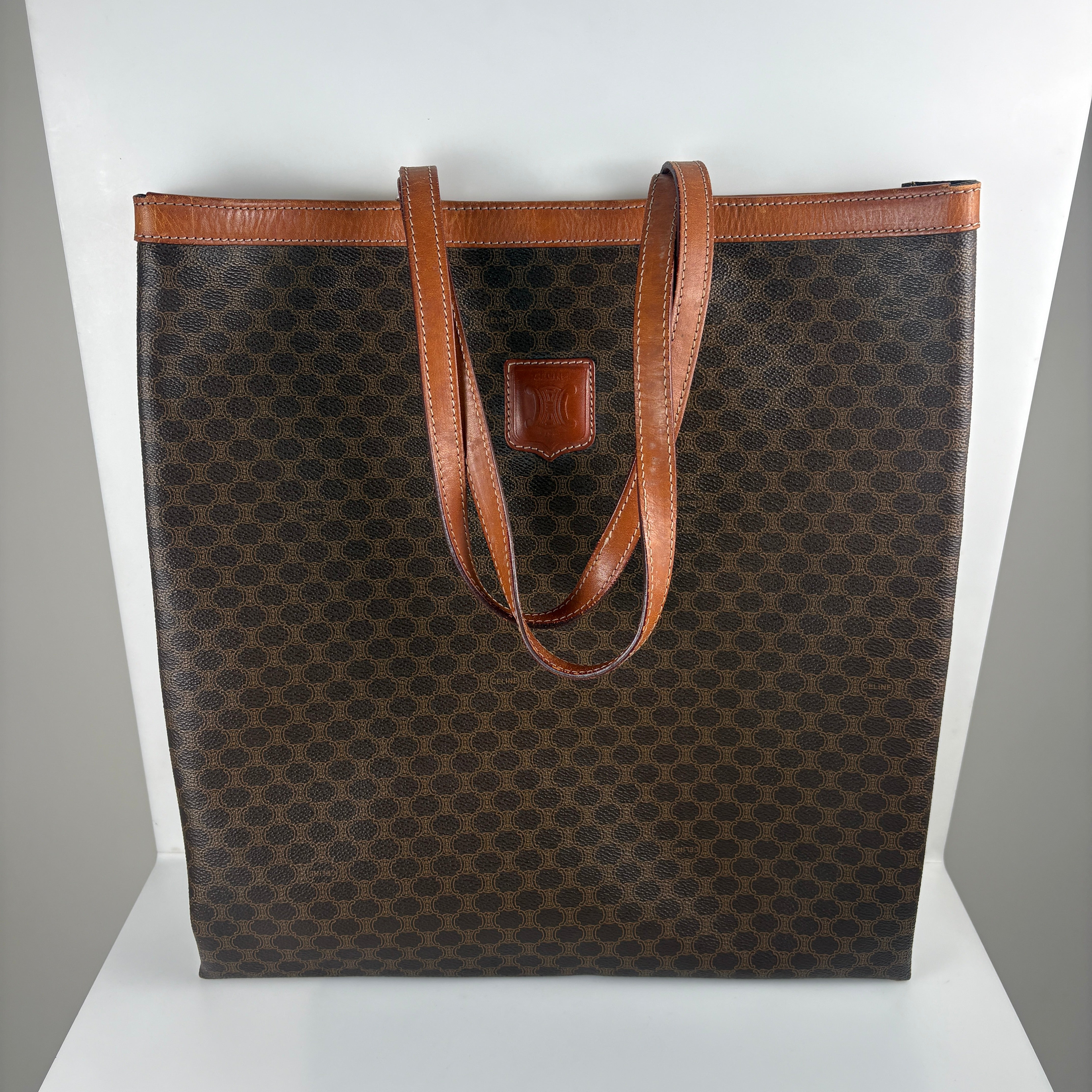 Celine Macadam tote bag- brown