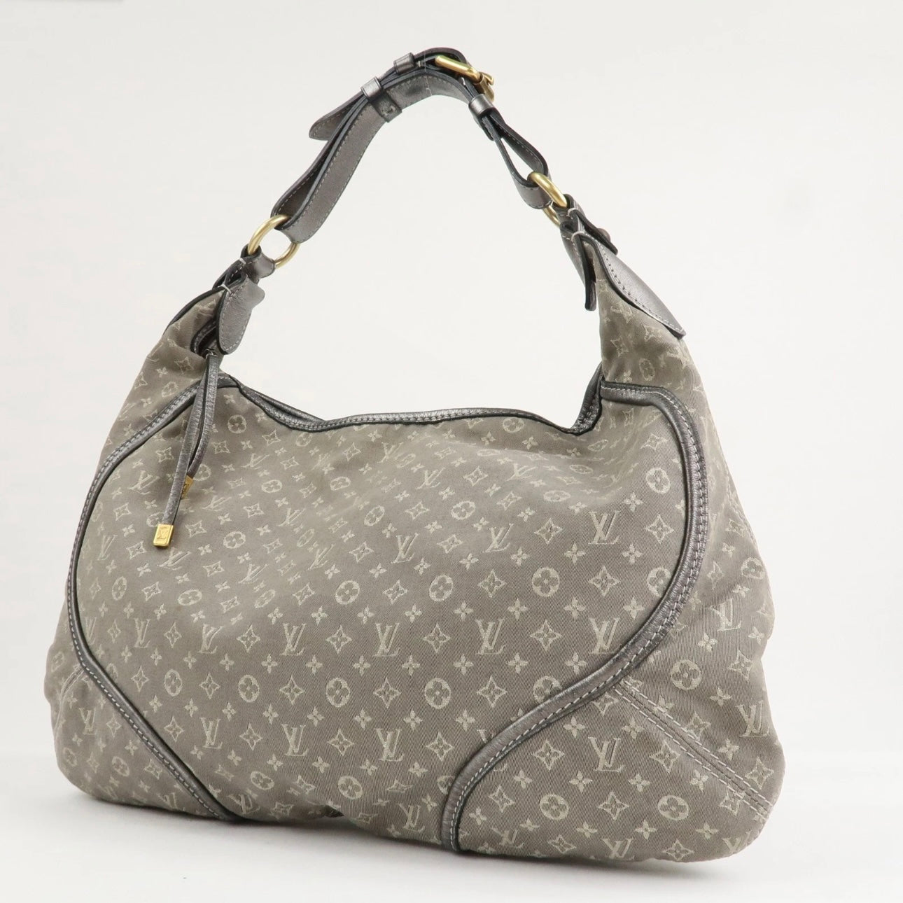 Louis Vuitton Monogram Mini Lin Manon MM ShoulderBag Platine