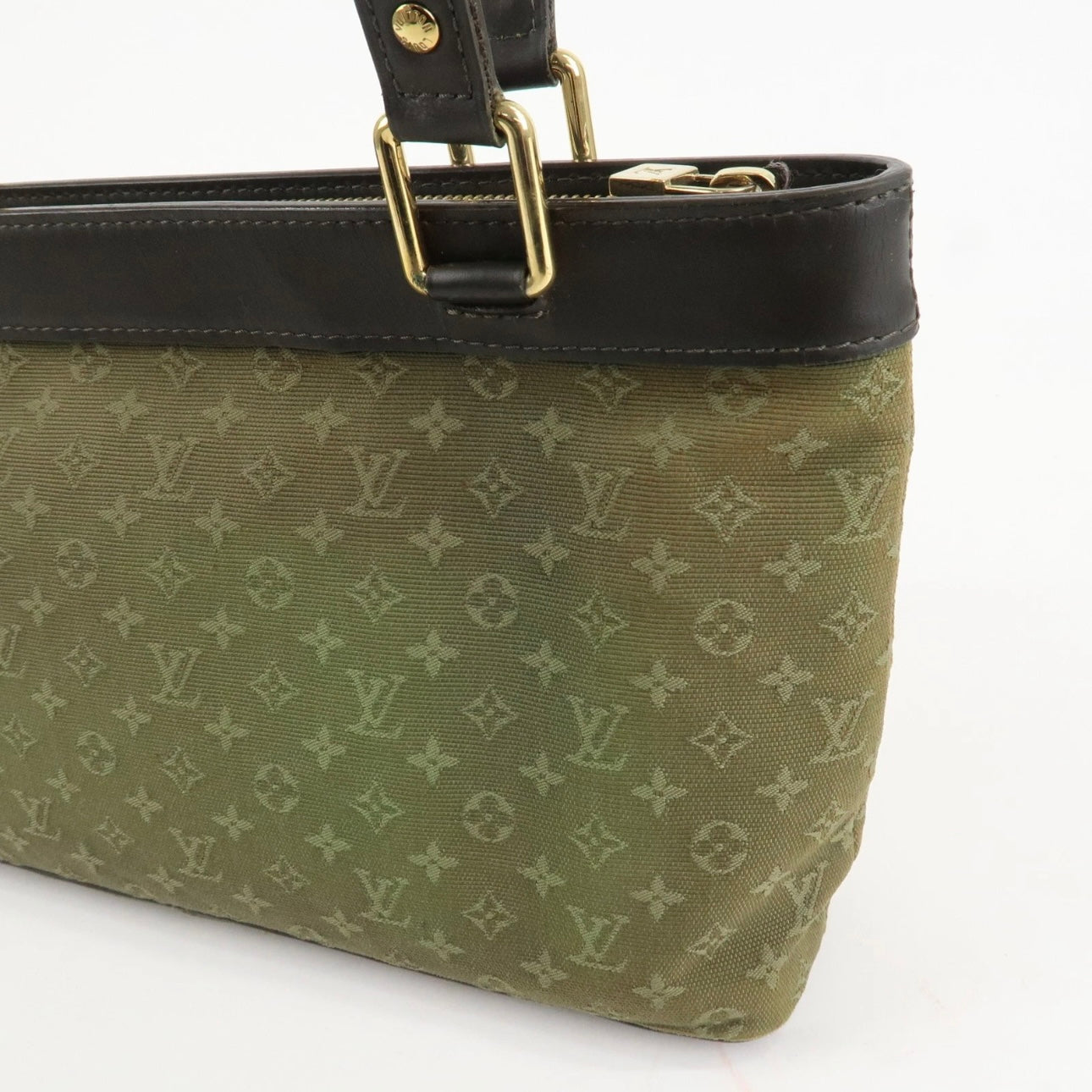 Louis Vuitton Monogram Mini Lucille PM Hand Bag Khaki