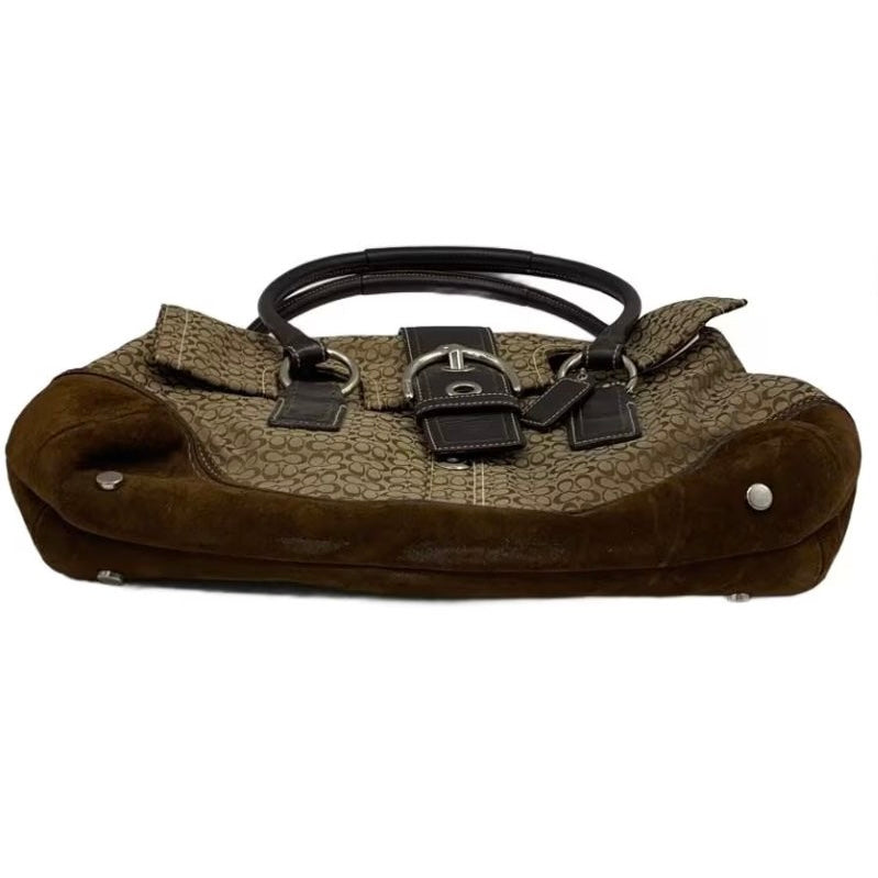 Coach Signature Suede Bag