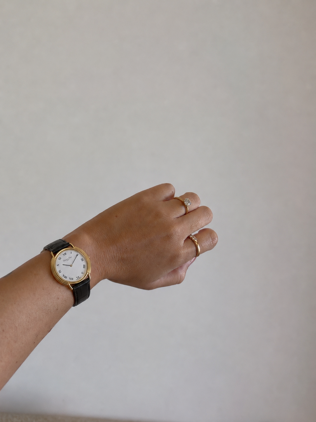 Christian Dior 59.121 Watch - White, Gold Quartz