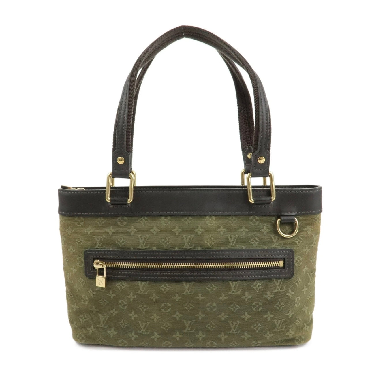 Louis Vuitton Monogram Mini Lucille PM Hand Bag Khaki