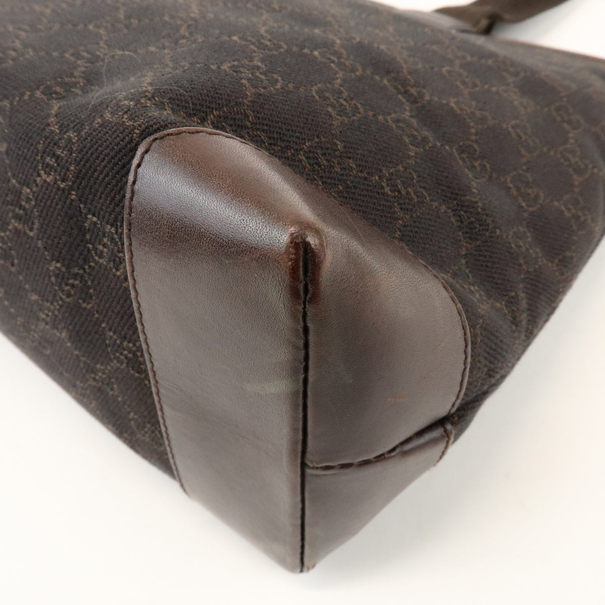 Gucci Tote Bag - Dark Brown, GG Canvas, Leather