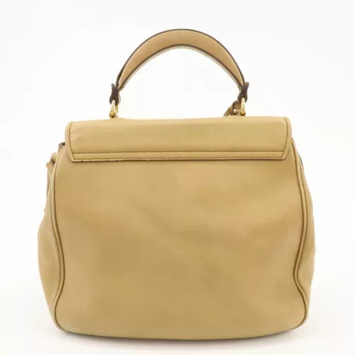 Miu Miu 2Way Shoulder Bag - Beige, Leather