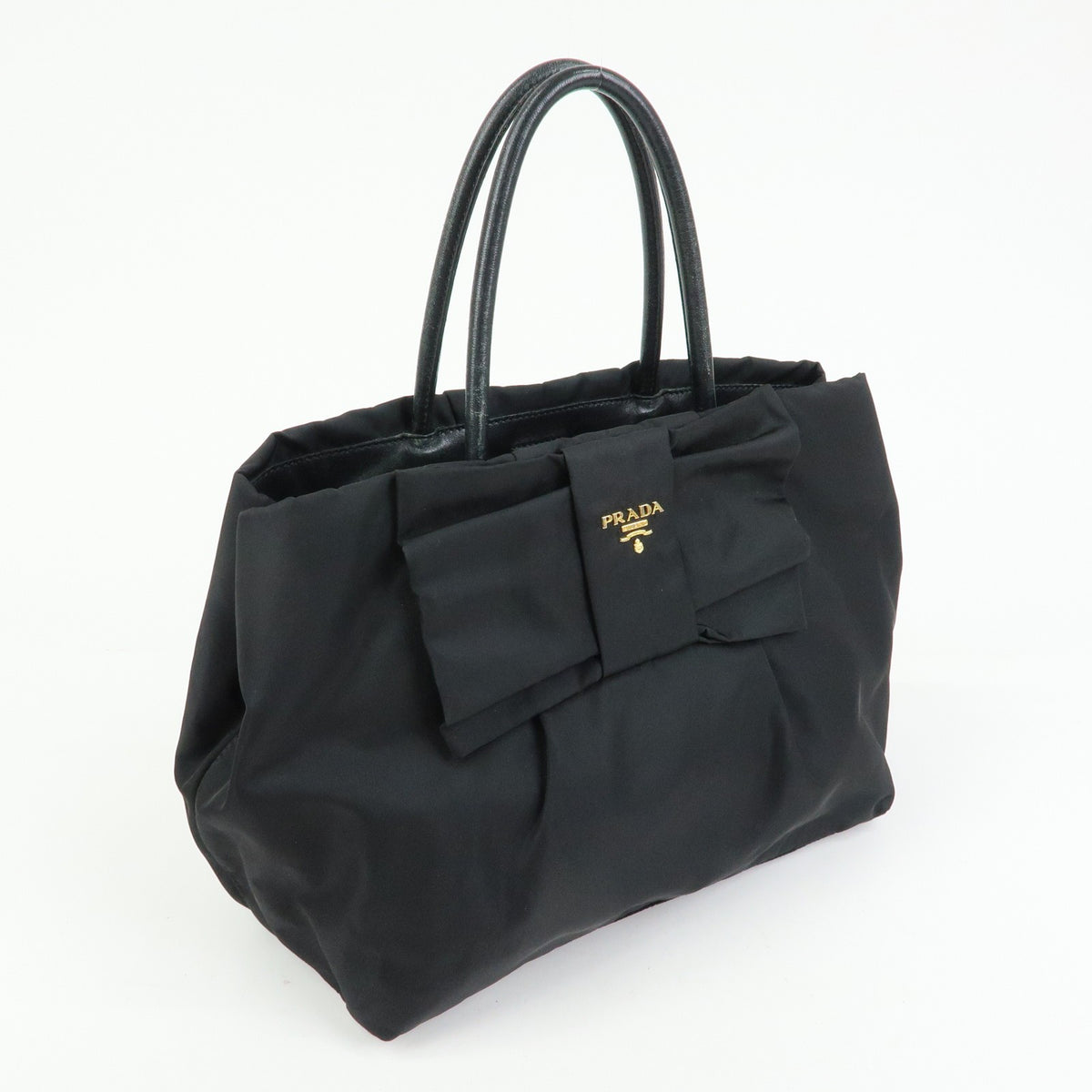 Prada Hand Bag - Black, Nylon and Leather