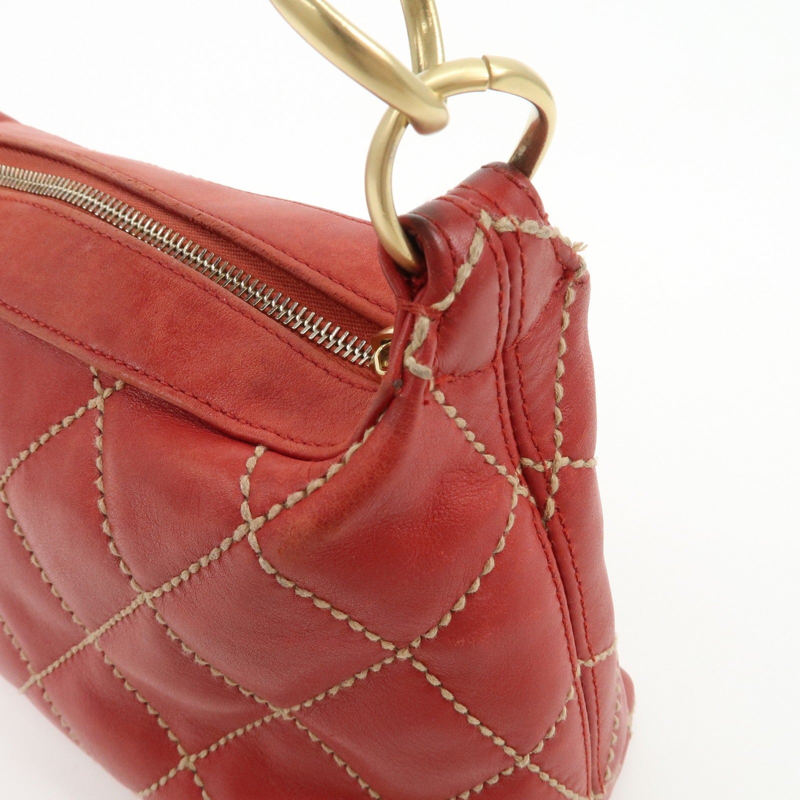 Chanel Mark Wild Handbag - Red, Leather