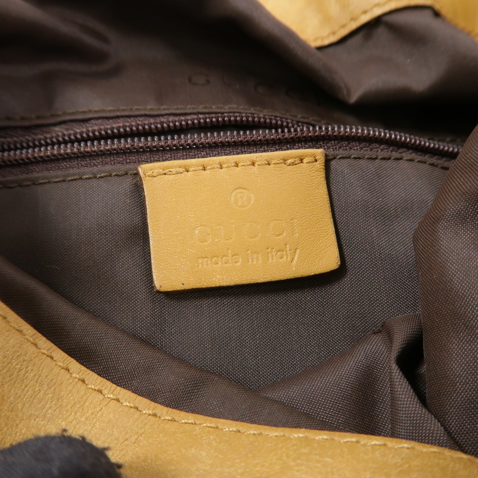 Gucci GG GHW Bamboo 2 Way Shoulder Bag - Beige, Canvas