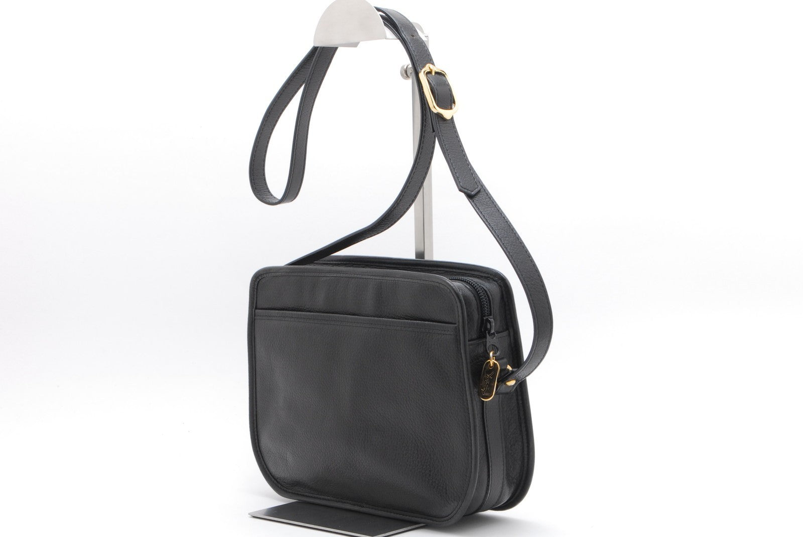 Saint Laurent Yves Shoulder Bag - Black, Leather 
