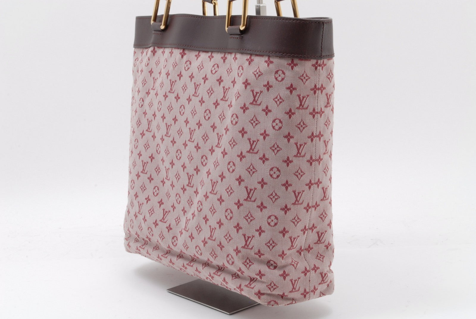 Louis Vuitton Lucille GM Tote Bag - Red Beige Brown, Canvas
