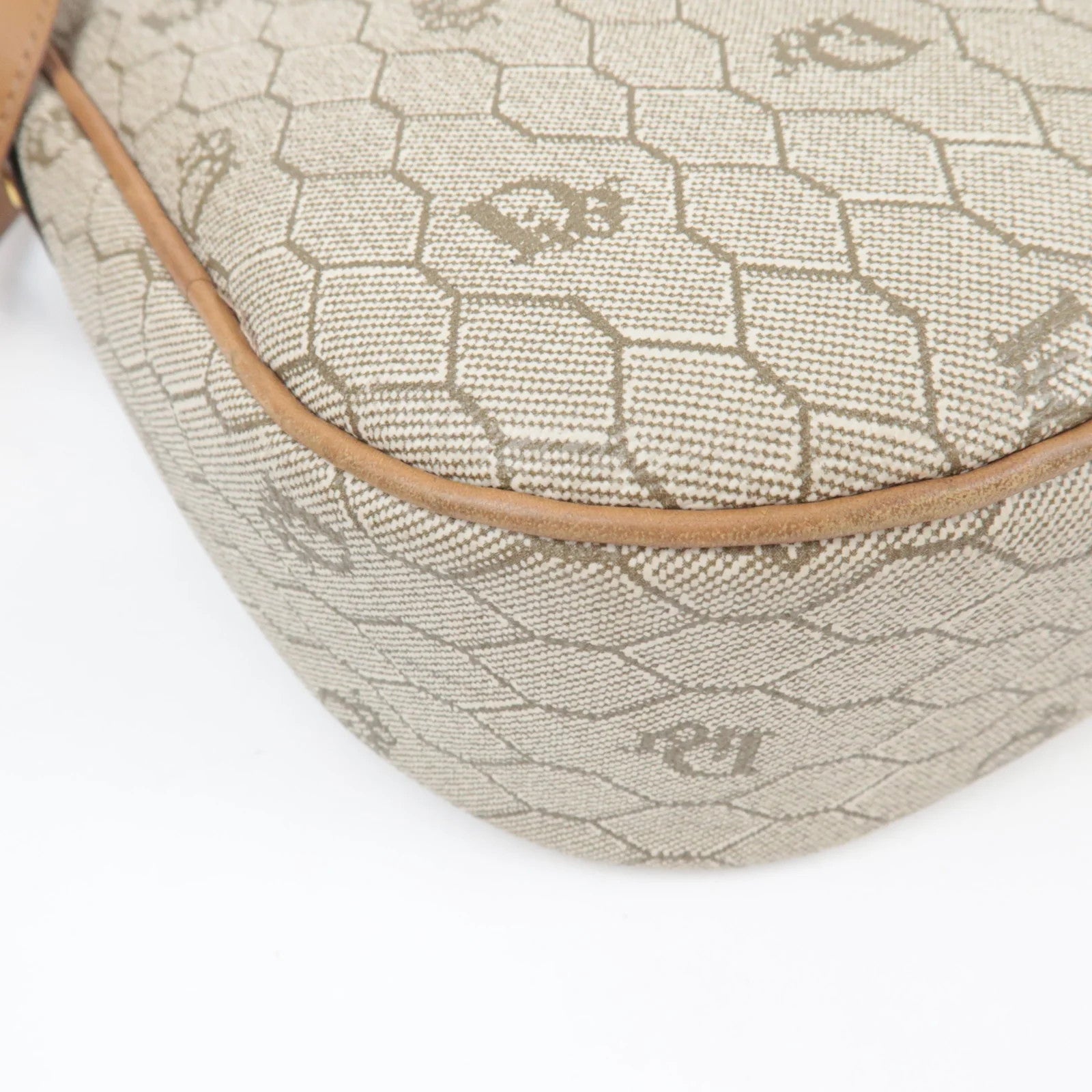 Christian Dior Honeycomb Shoulder Bag - Beige Brown, PVC Leather