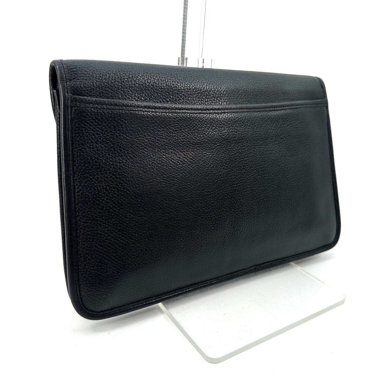 Saint Laurent Yves Clutch - Black, Leather
