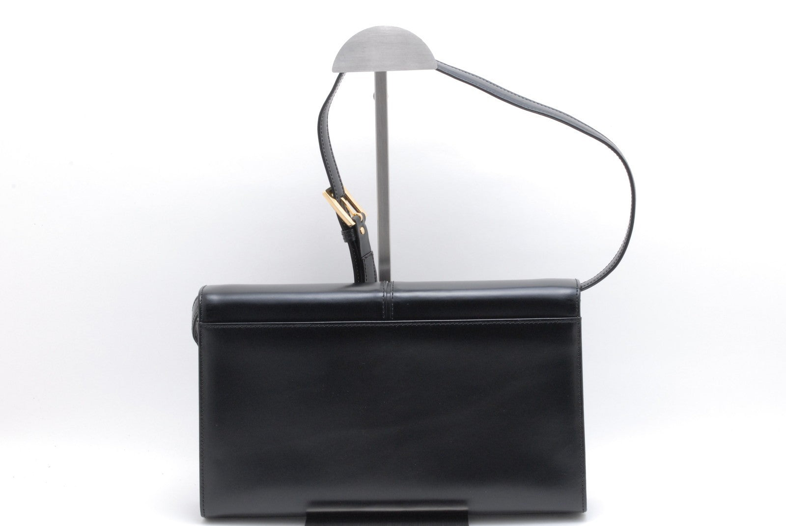 Saint Laurent Logo Shoulder Bag - Black, Leather