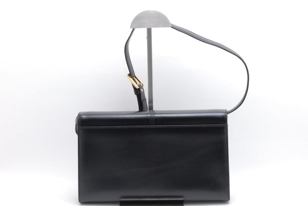 Saint Laurent Logo Shoulder Bag - Black, Leather
