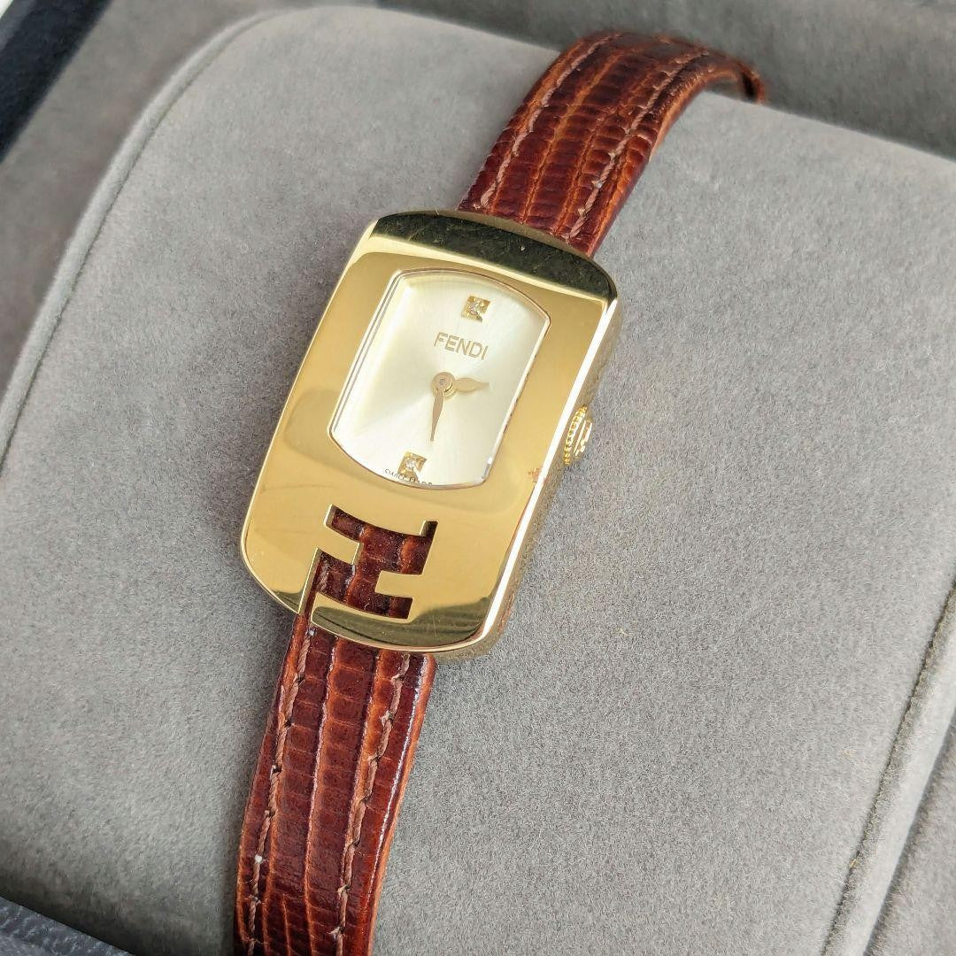 Fendi 2P Diamond Chameleon Watch - Silver, Metal