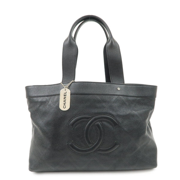 Chanel Coco Mark Tote Bag - Black, Calf Leather