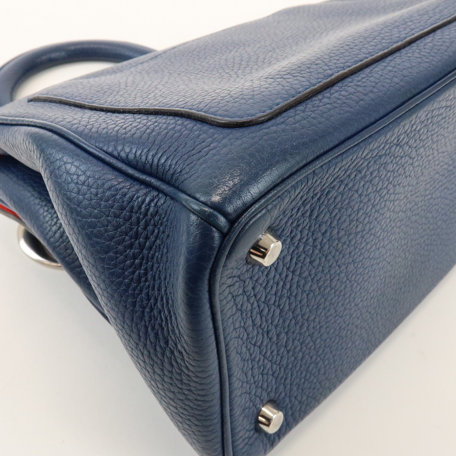 Christian Dior 2Way Hand Bag - Blue, Leather
