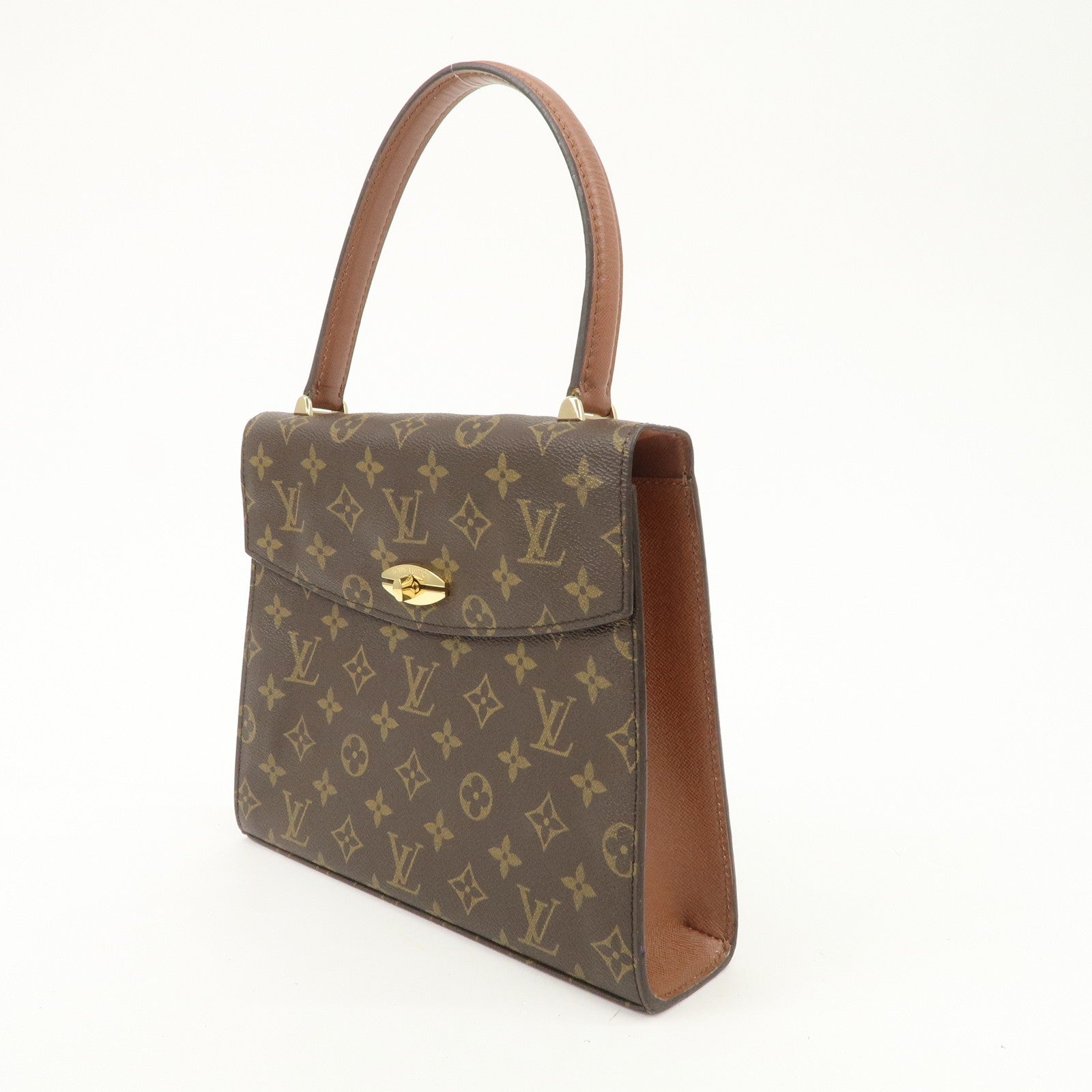 Louis Vuitton Malesherbes Hand Bag - Brown, Monogram Canvas