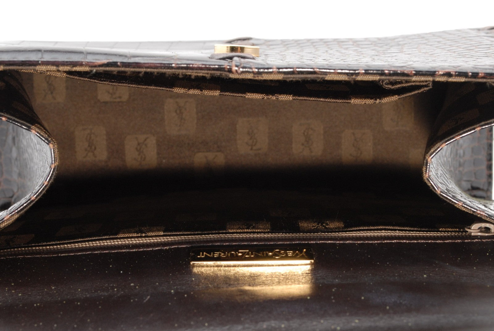 Saint Laurent Yves Hand Tote Bag - Brown, Leather 
