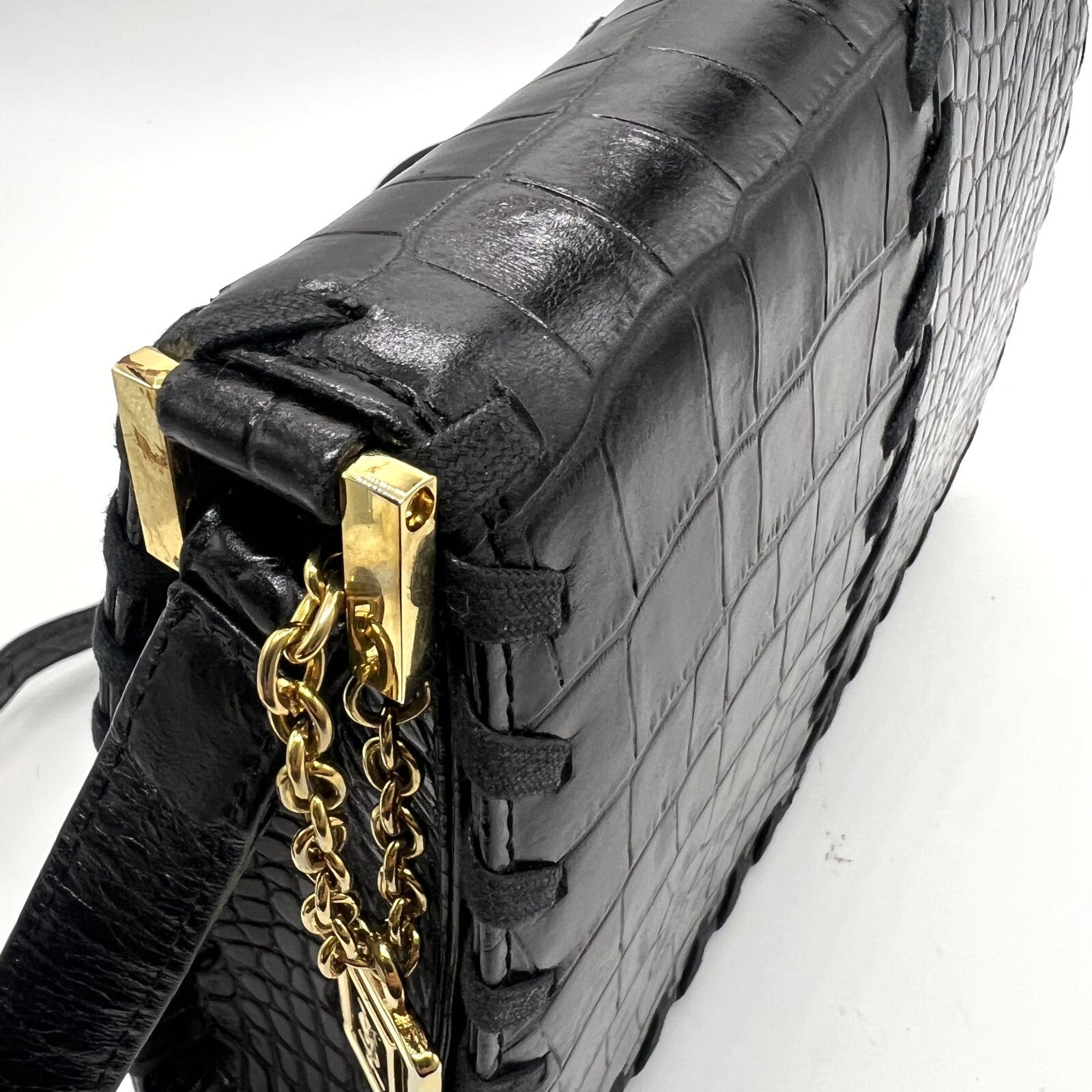 Saint Laurent Yves Shoulder Bag - Black, Leather 