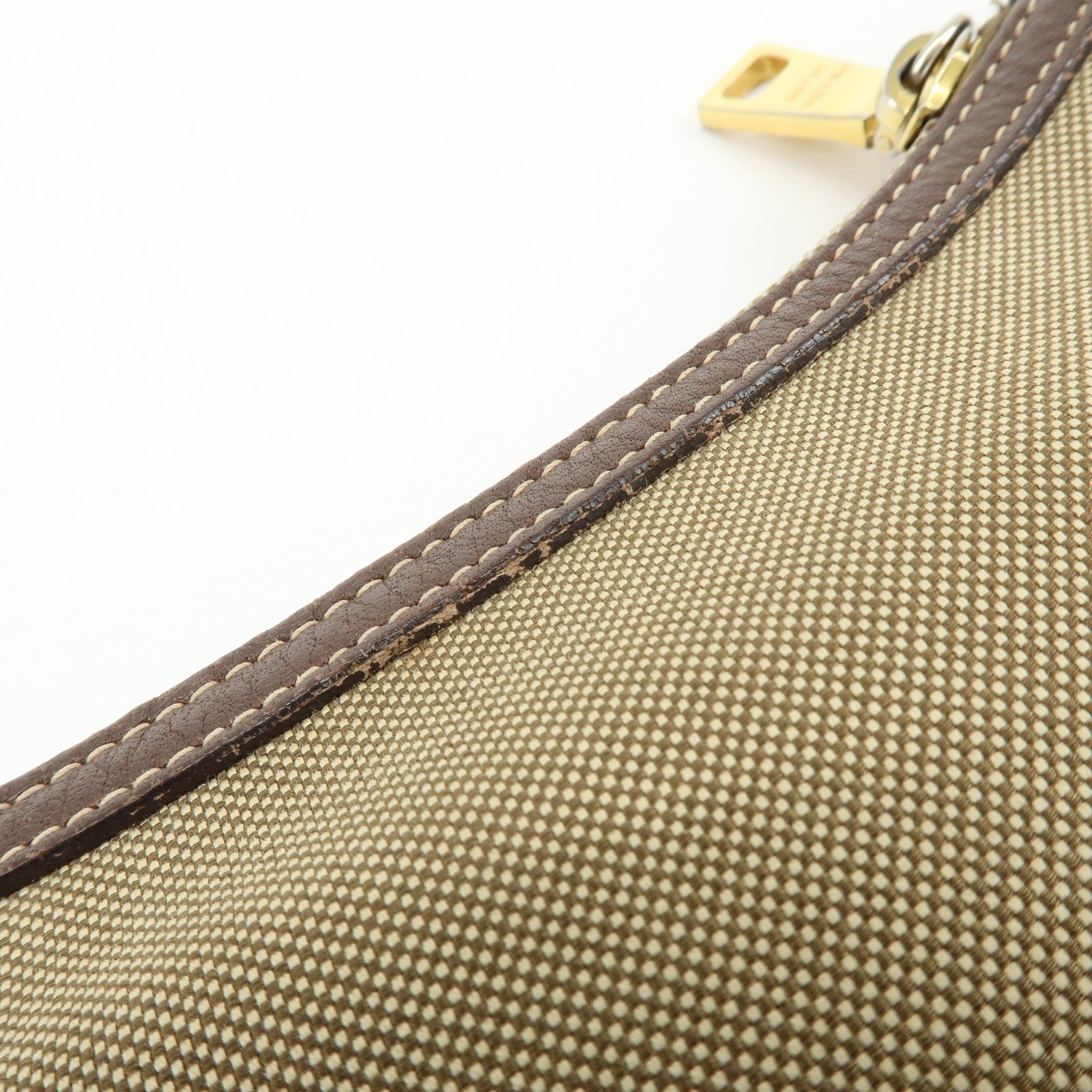 Prada Logo Jacguard Shoulder Bag - Brown, Leather