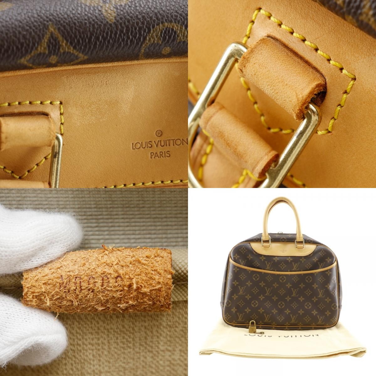 Louis Vuitton Deauville Handbag - Brown, Monogram Canvas- מגיע עם מנעול- Pre Order