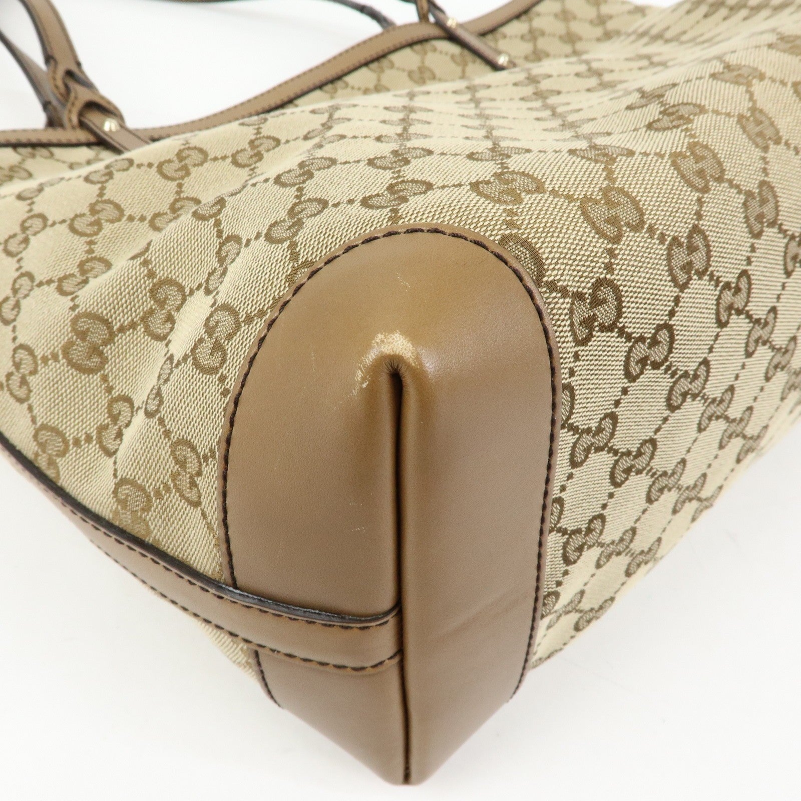 Gucci Tote Bag - Beige, Canvas and Leather