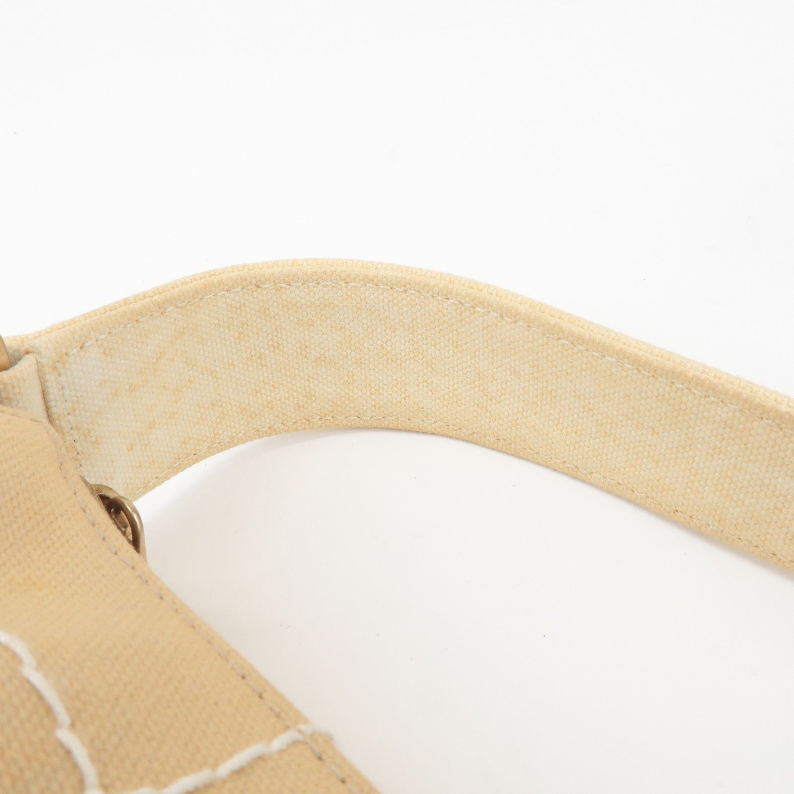 Chanel Wild Stitch Shoulder Bag - Beige, Canvas