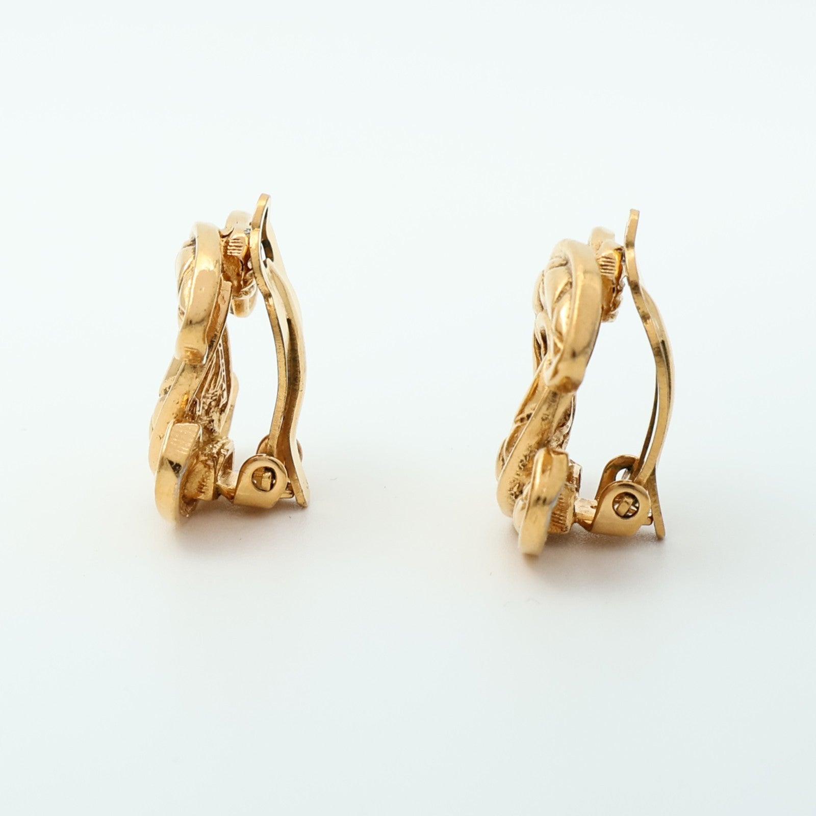 Chanel CC Earrings - Gold, Metal 