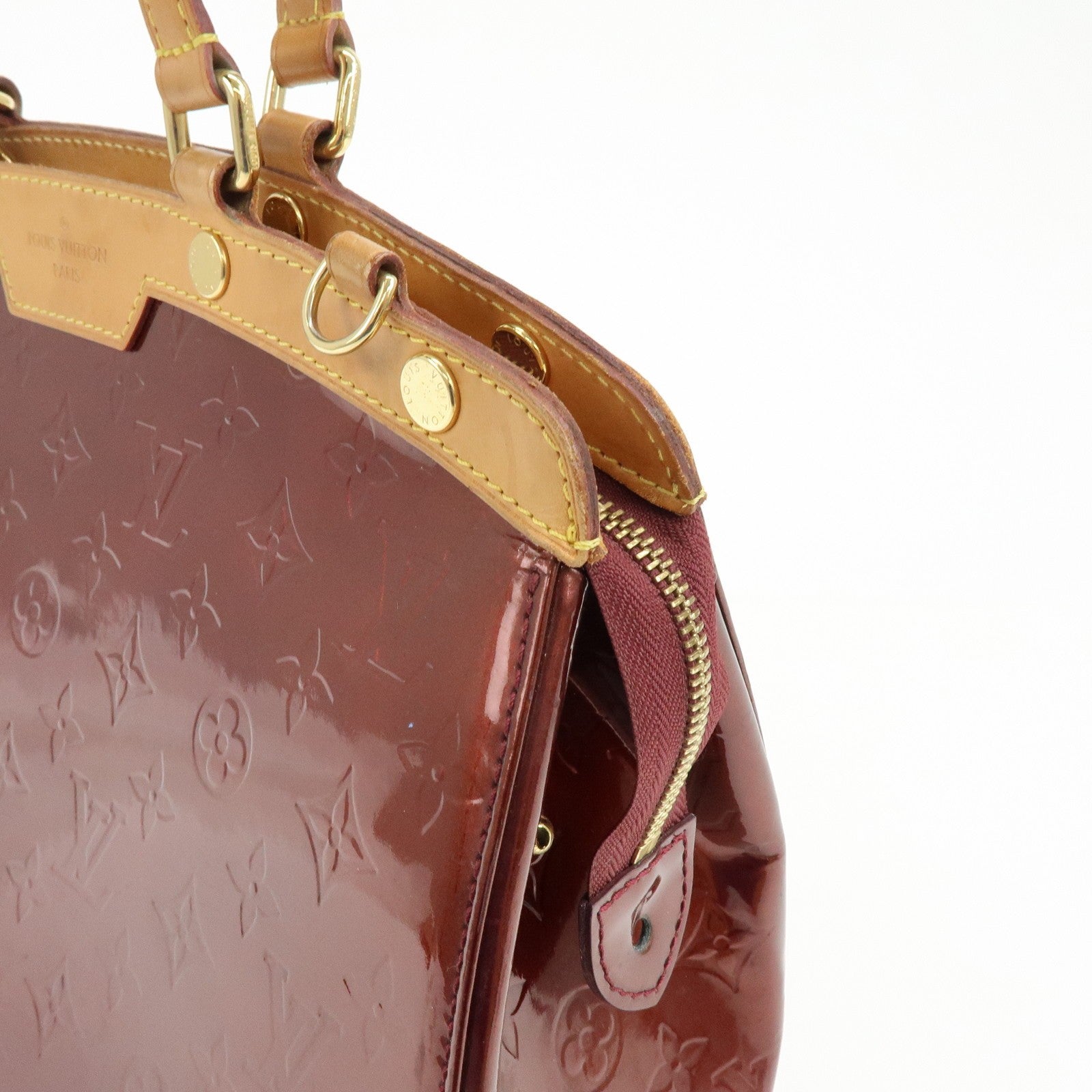 Louis Vuitton M91690 2Way Shoulder Bag - Rouge Fauve, Vernis Leather