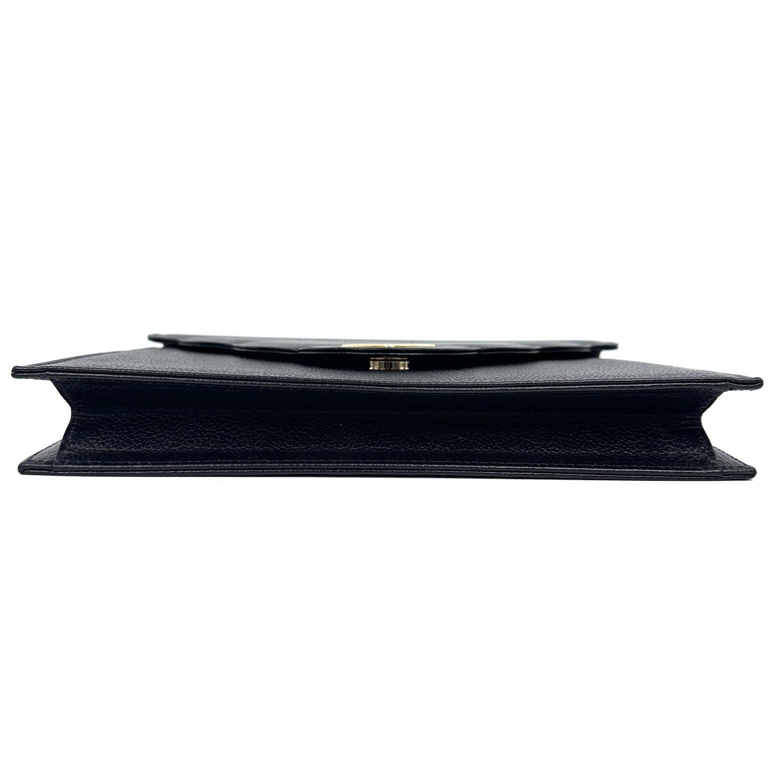 Saint Laurent Yves Clutch Bag - Black, Leather