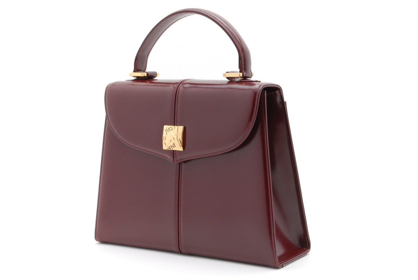 Yves Saint Laurent YSL Shoulder Bag - Burgundy, Leather