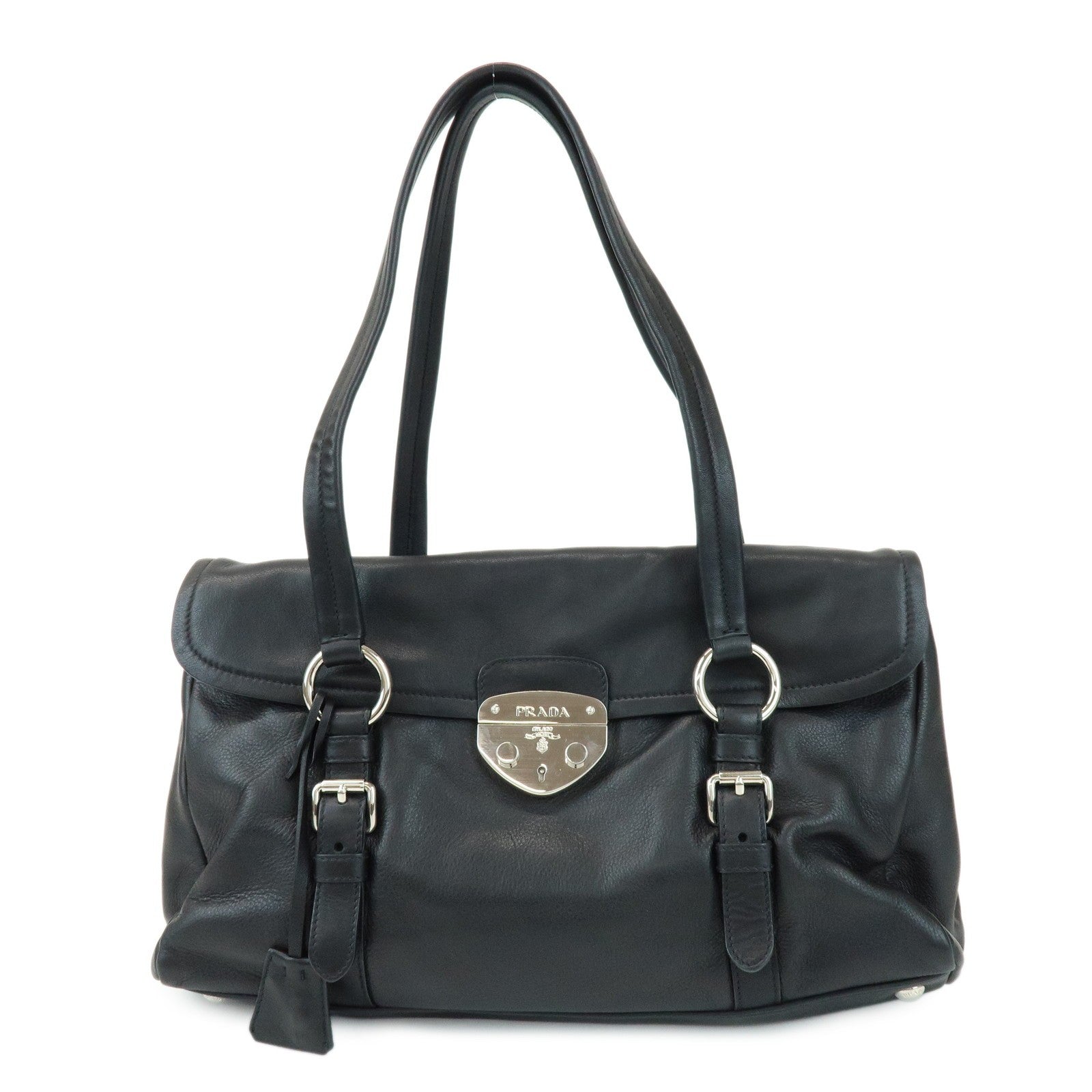 Prada Shoulder Bag - Black, Calf Leather