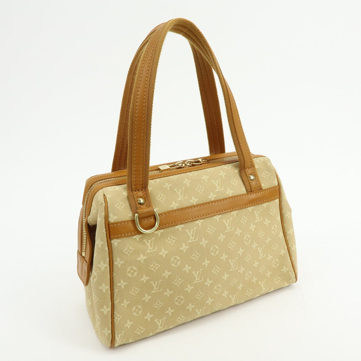 Louis Vuitton Hand Bag - Beige, Monogram Mini Canvas, Leather