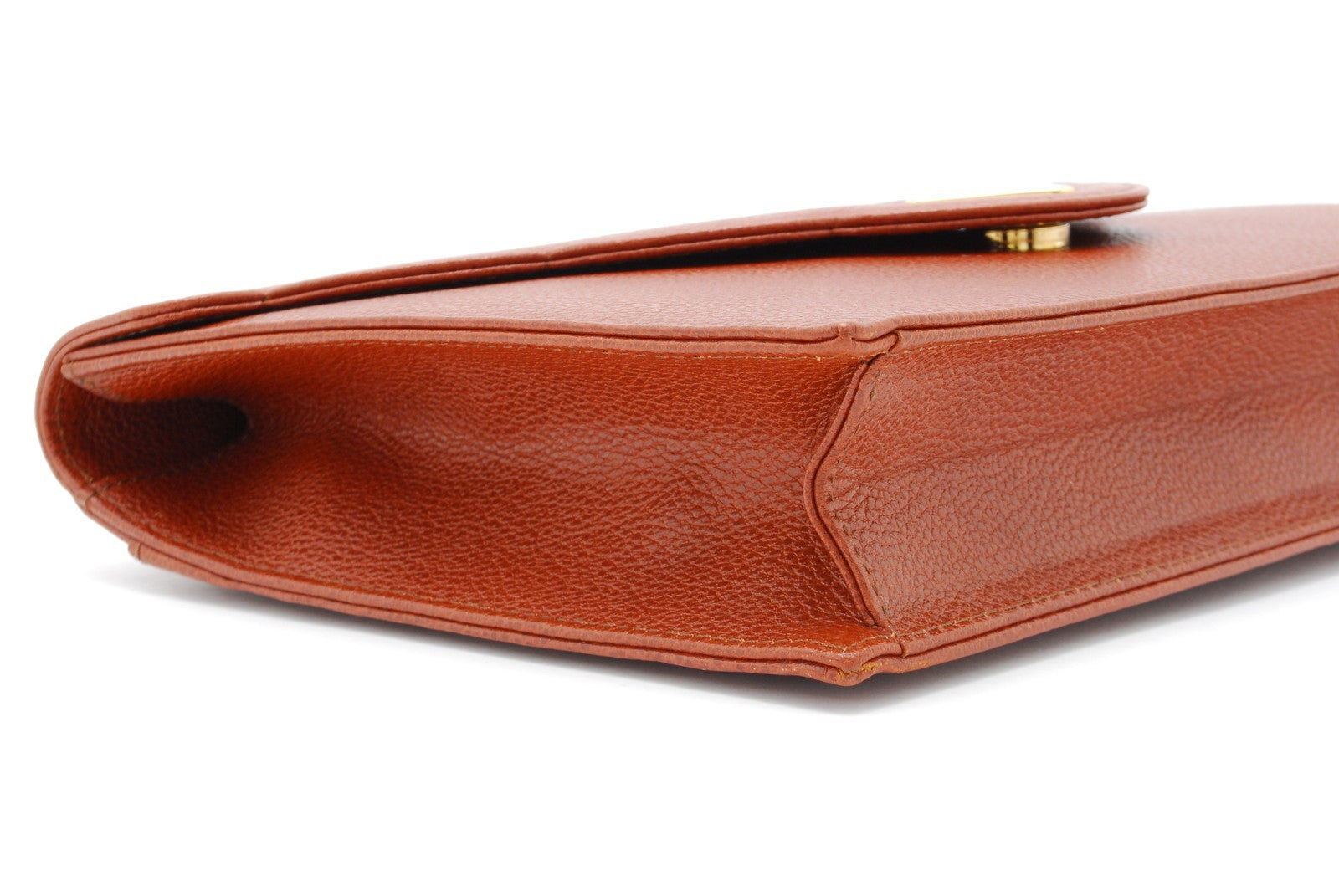 Saint Laurent Vintage Clutch - Brown, Leather 