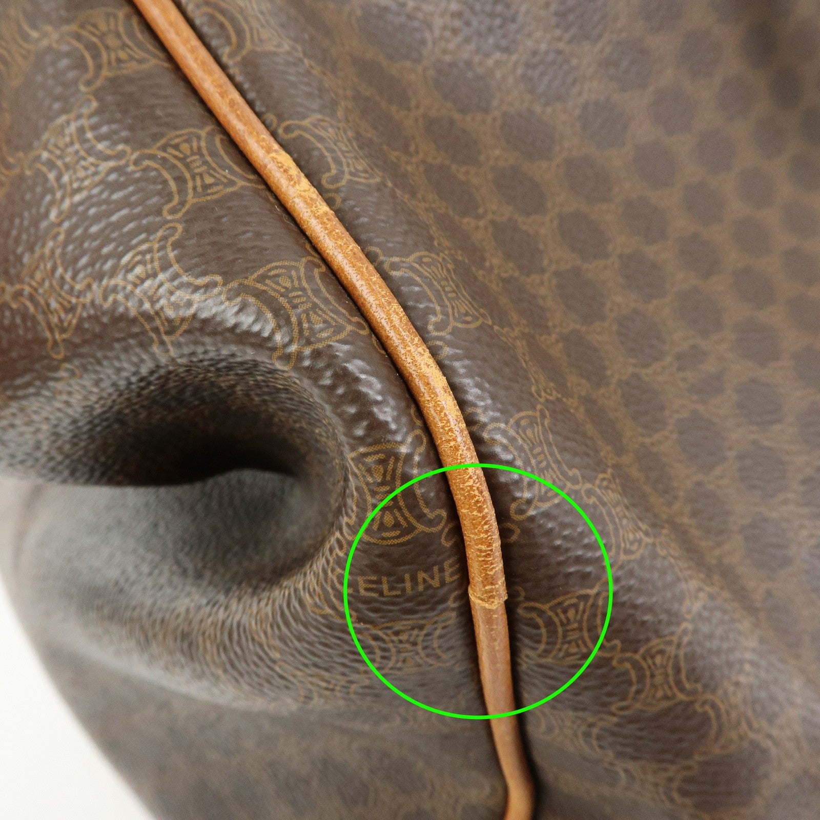 Celine Macadam 2WAY Bag - Brown, PVC Leather