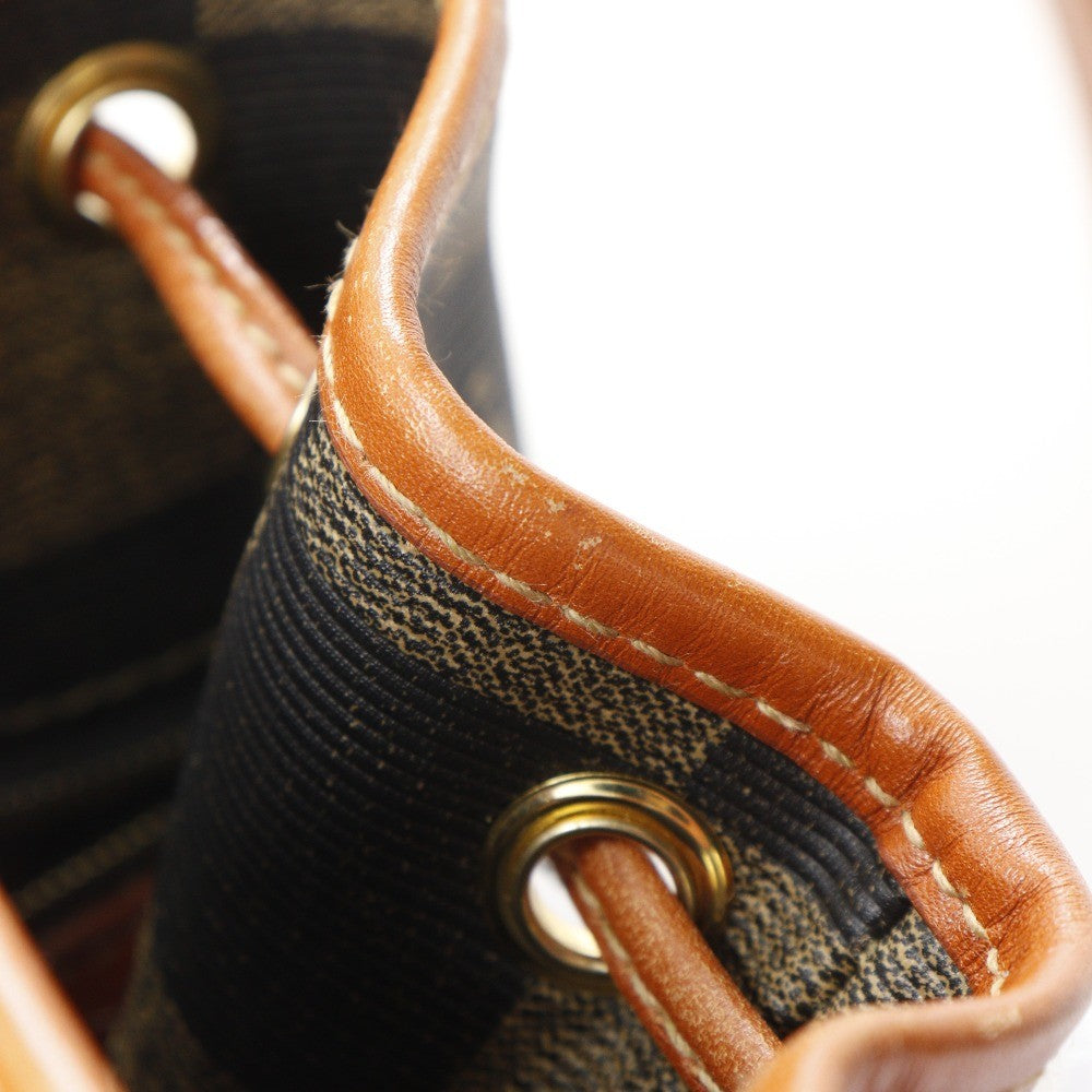 Fendi Shoulder Bag - Brown, PVC/Leather