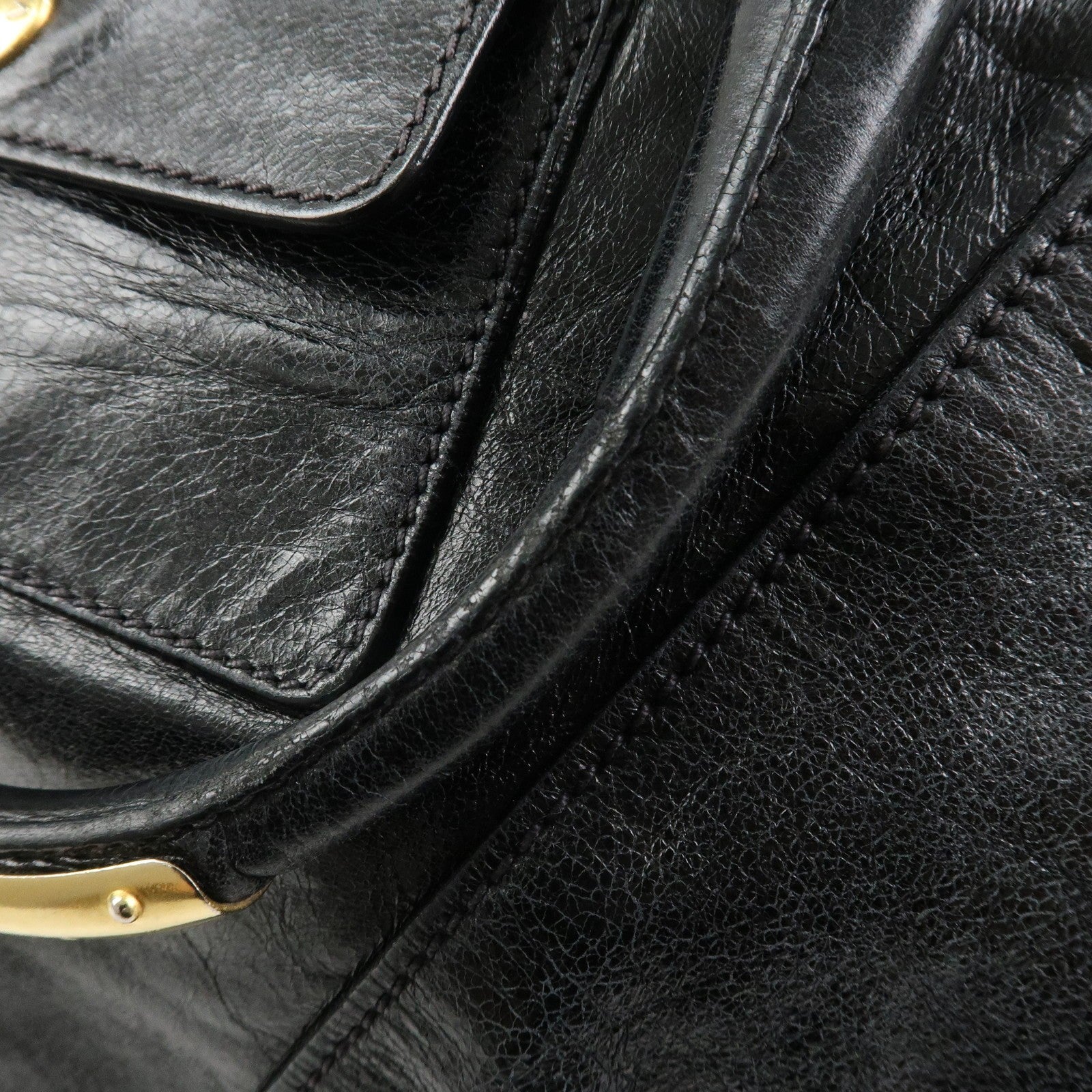 Prada Logo Tote Bag - Black, Leather