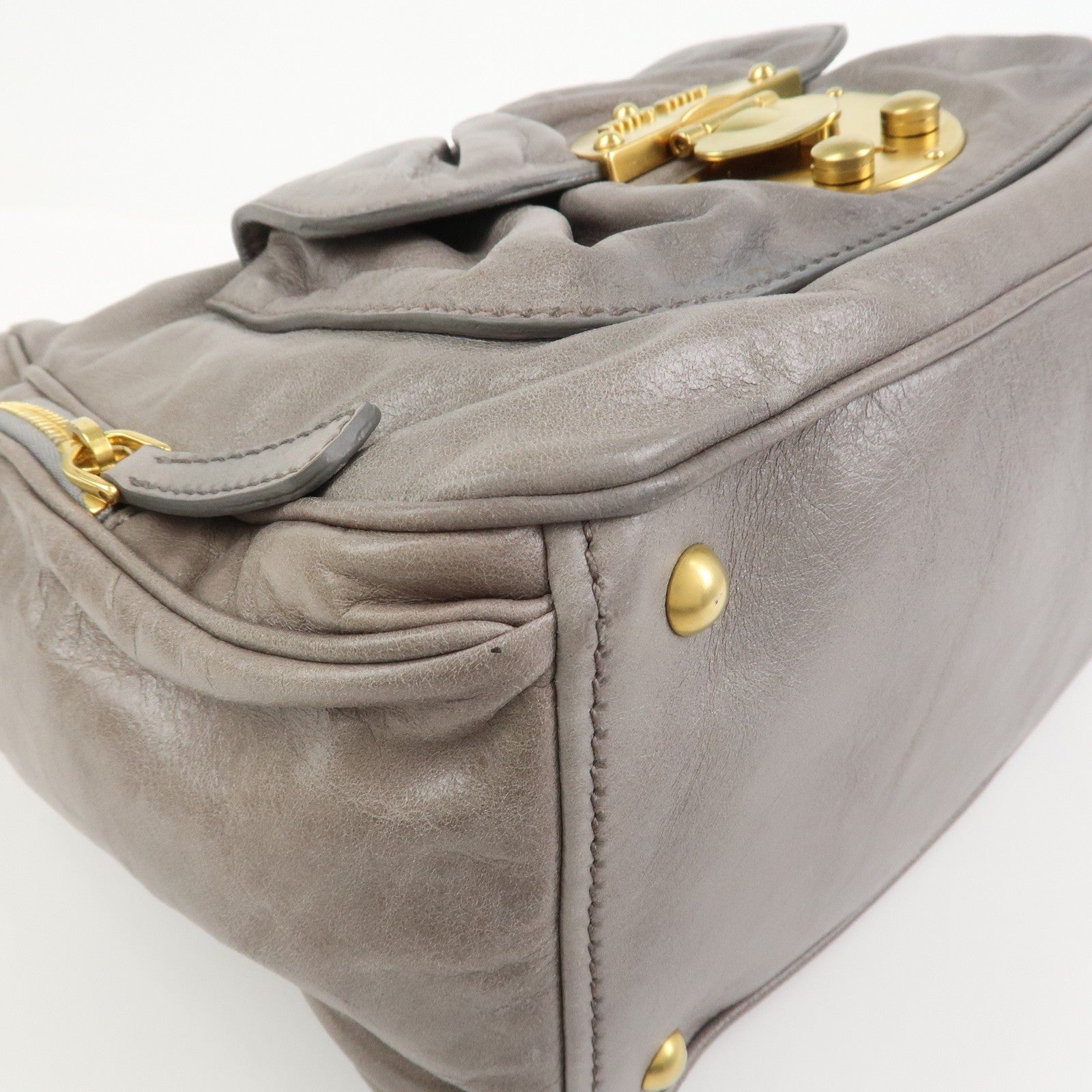 Miu Miu 2Way Bag - Gray, Leather