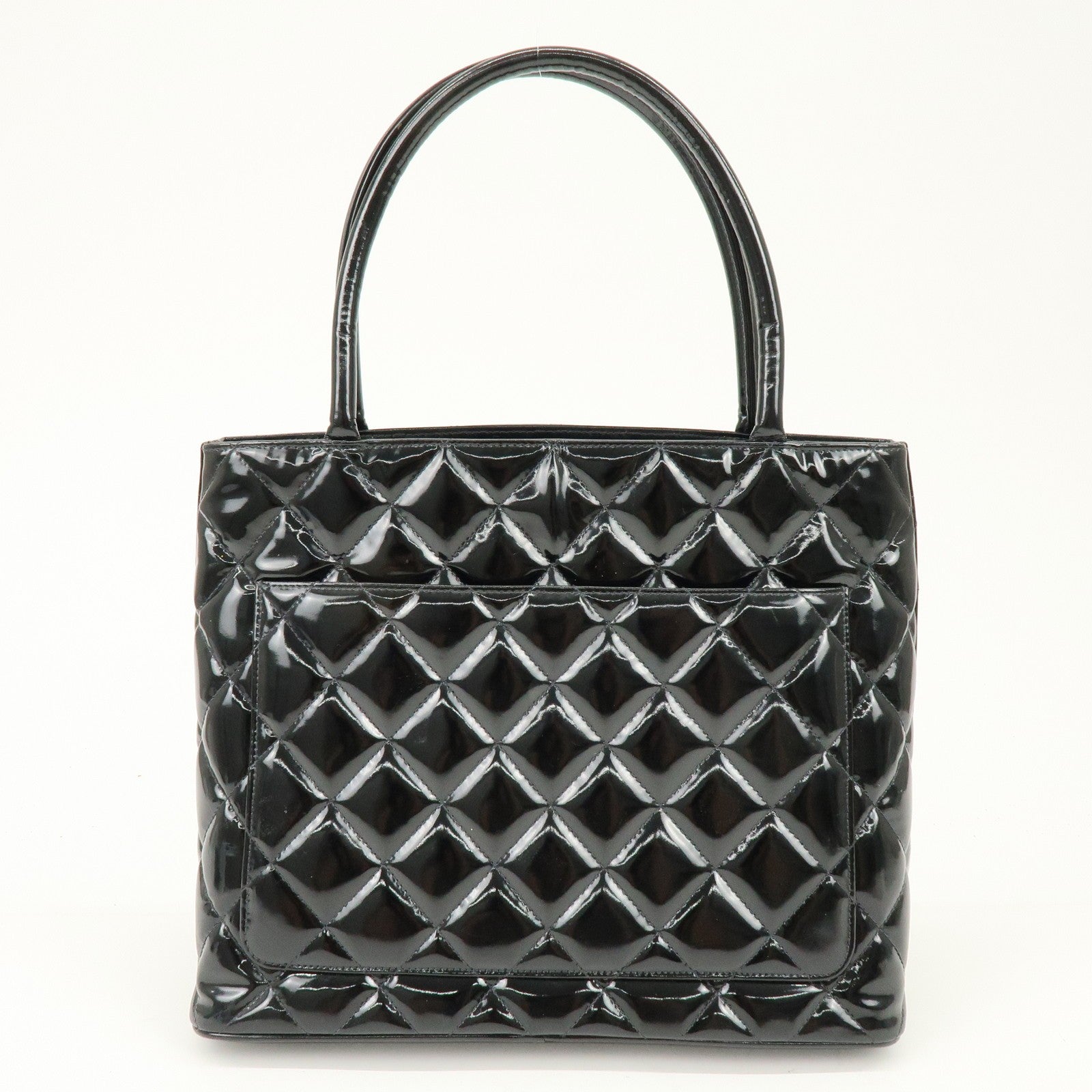 CHANEL Tote Bag - Black, Patent Leather