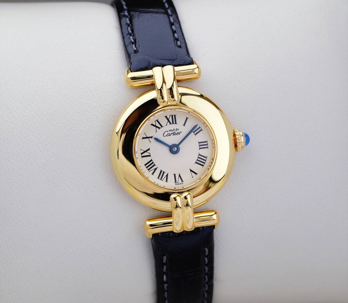 Cartier Must Colisee Roman Index Watch - White, Stainless Steel