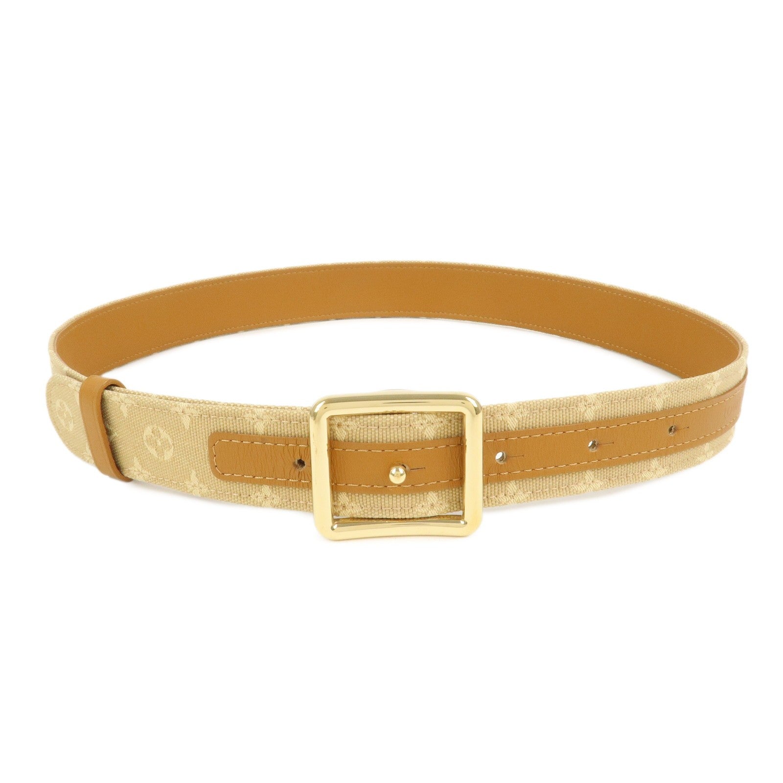 Louis Vuitton Monogram Mini Canvas Ceinture 75/30 Belt - Beige, Canvas