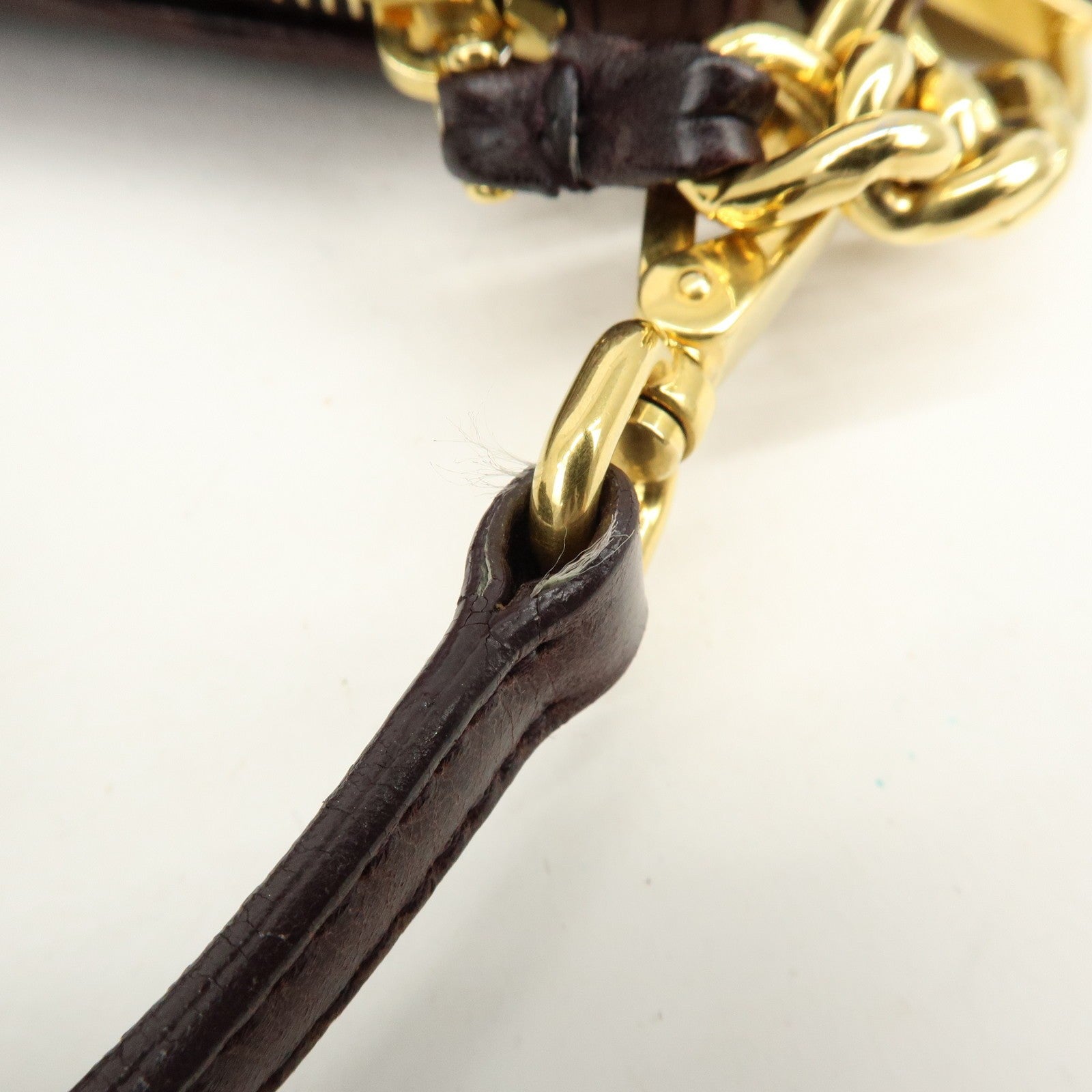 Miu Miu Matelasse Gathered Hand Bag - Brown, Leather