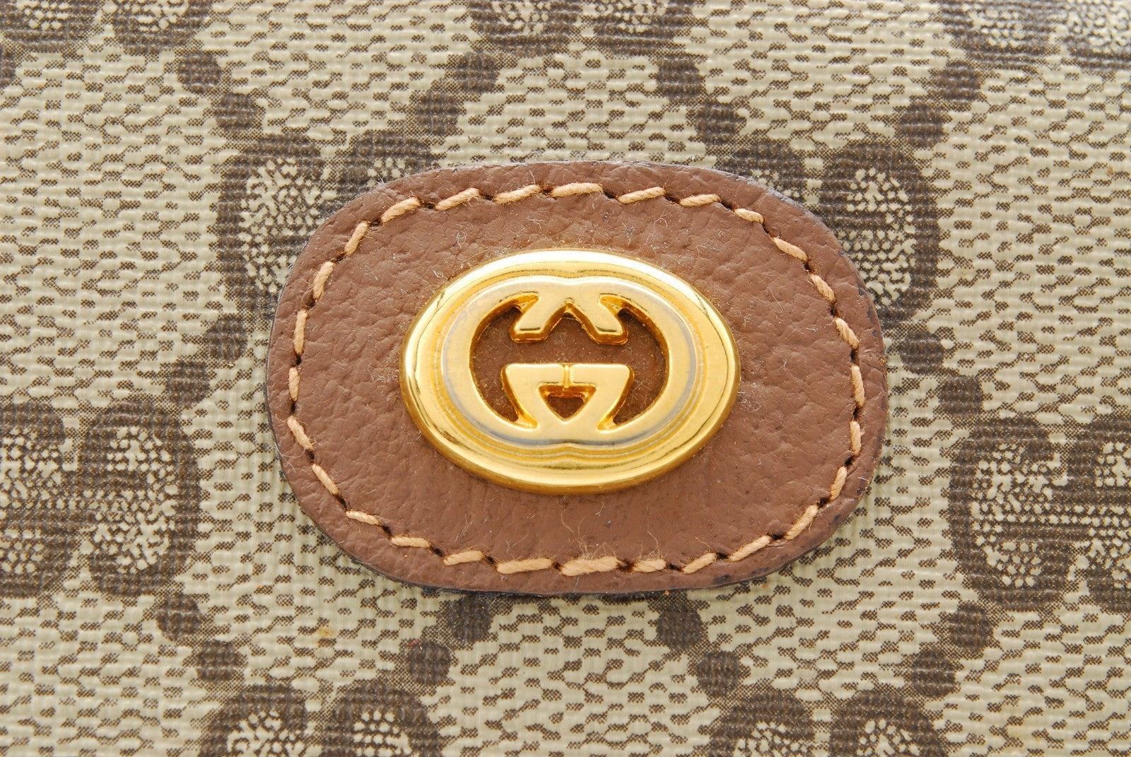Gucci GG Supreme Hand Tote Bag - Beige Brown, PVC Leather