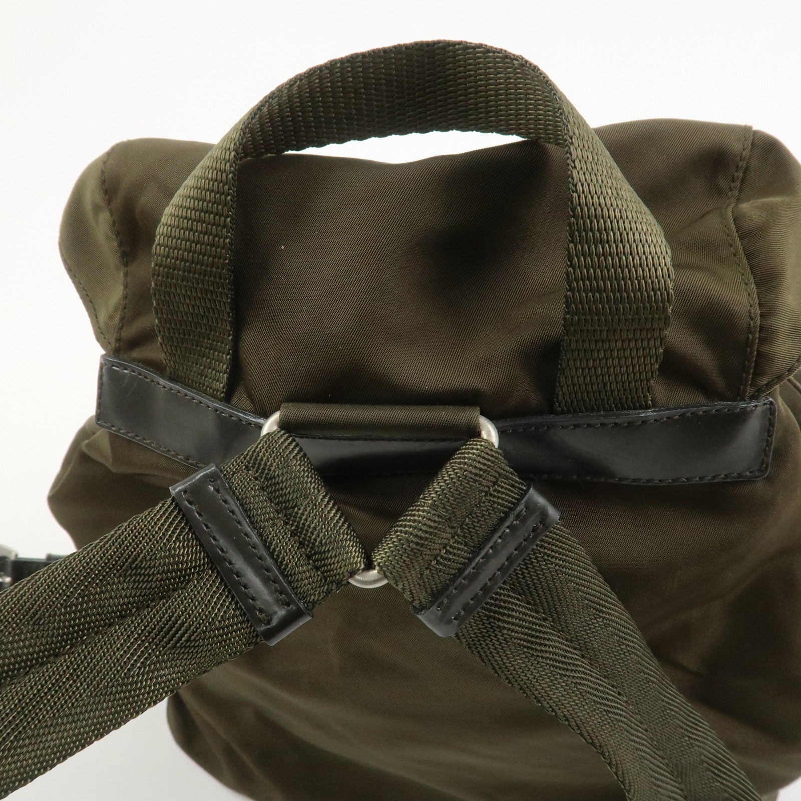 Prada Backpack - Khaki, Nylon and Leather