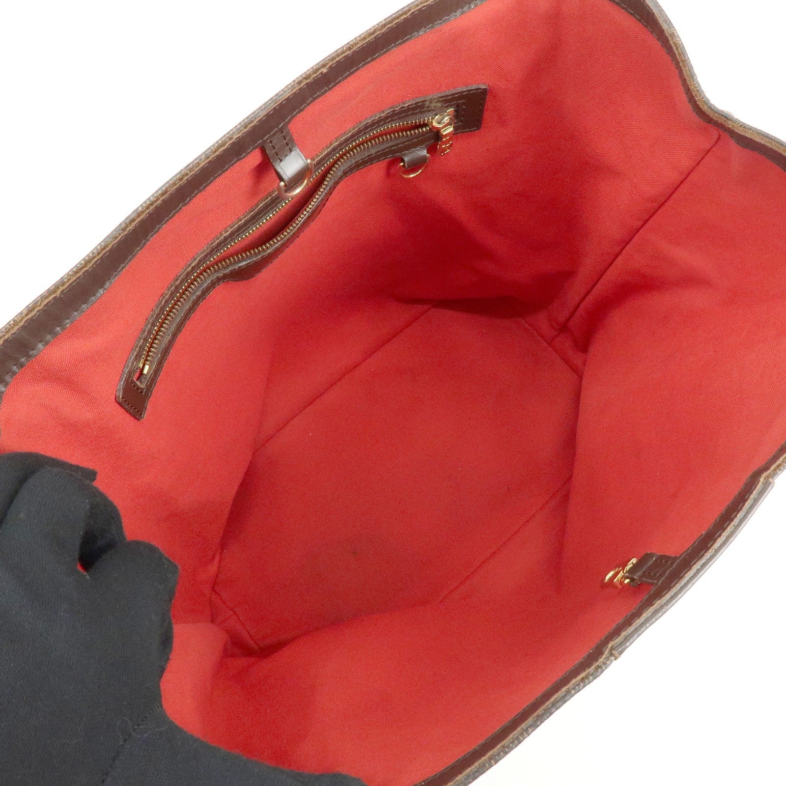 Louis Vuitton Damier Ebene Cabas Rivington Canvas Shoulder Bag