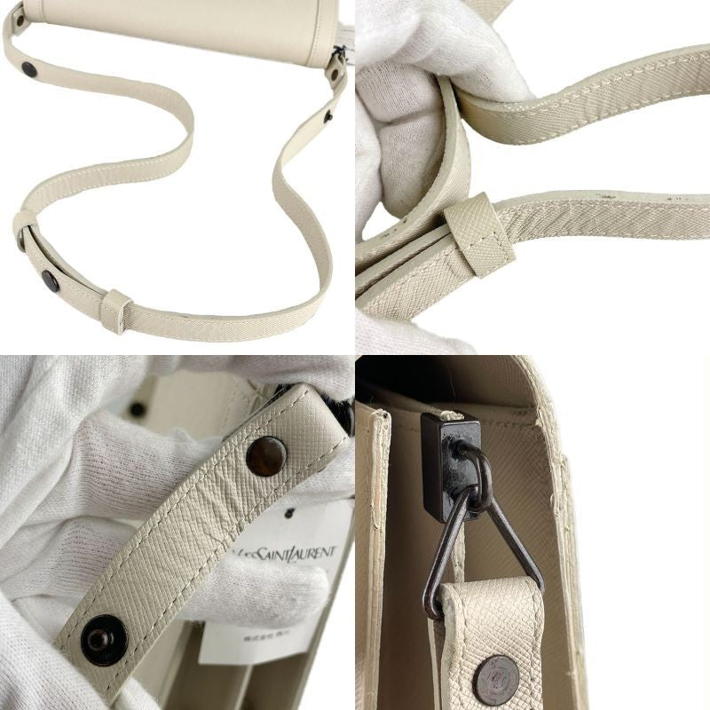 Saint Laurent Shoulder Bag - Off White, Leather
