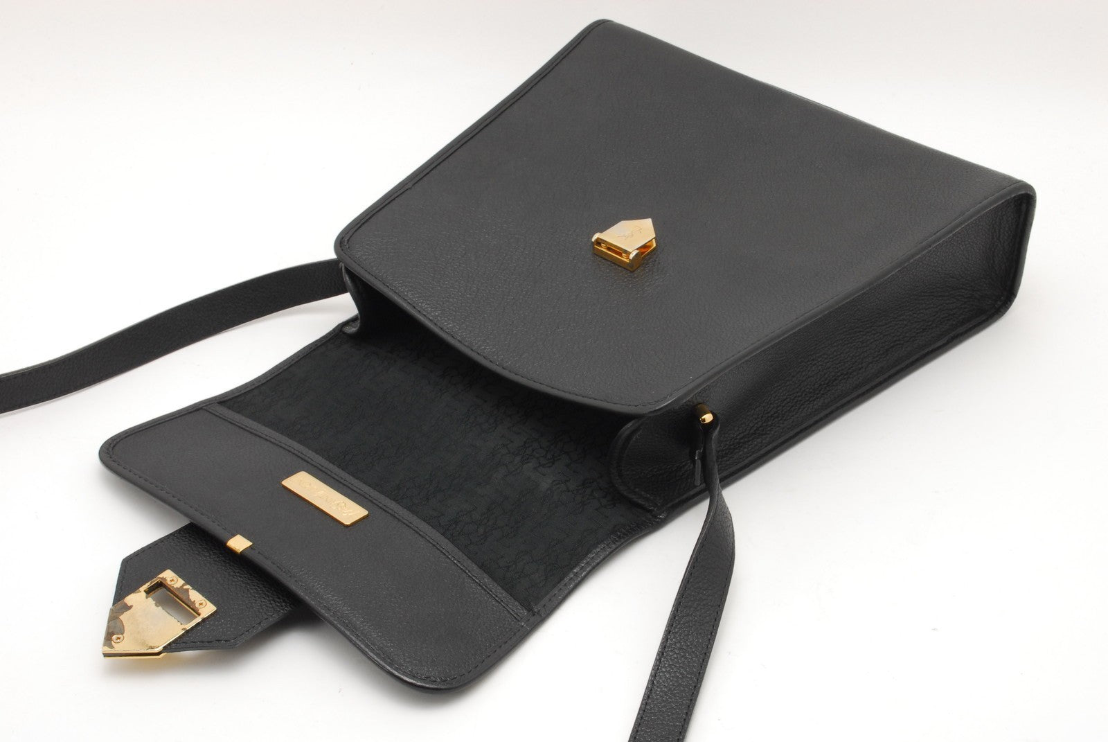 Saint Laurent YSL Shoulder Bag - Black, Leather 