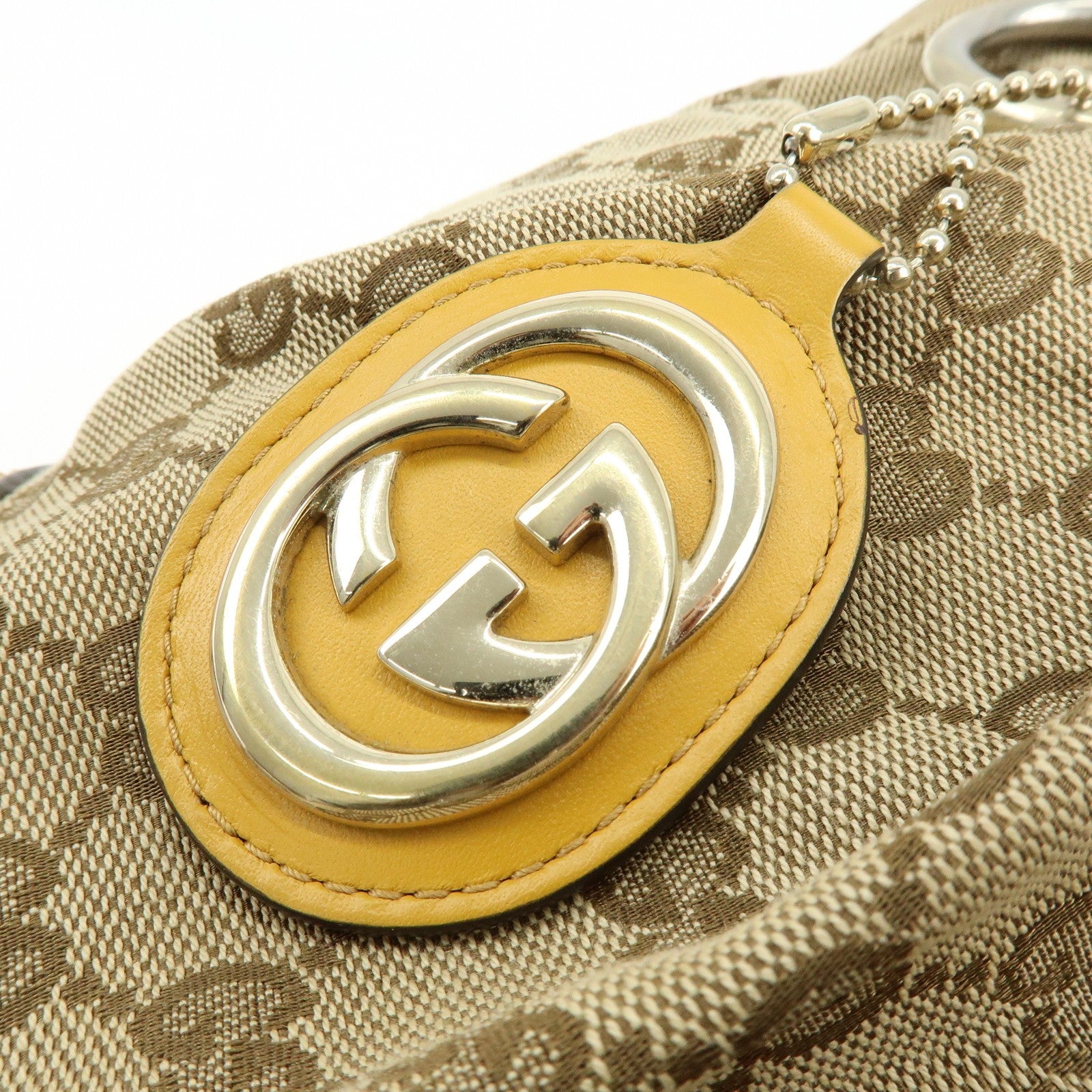 GUCCI Sukey Interlocking GG Canvas Leather 2Way Shoulder Bag