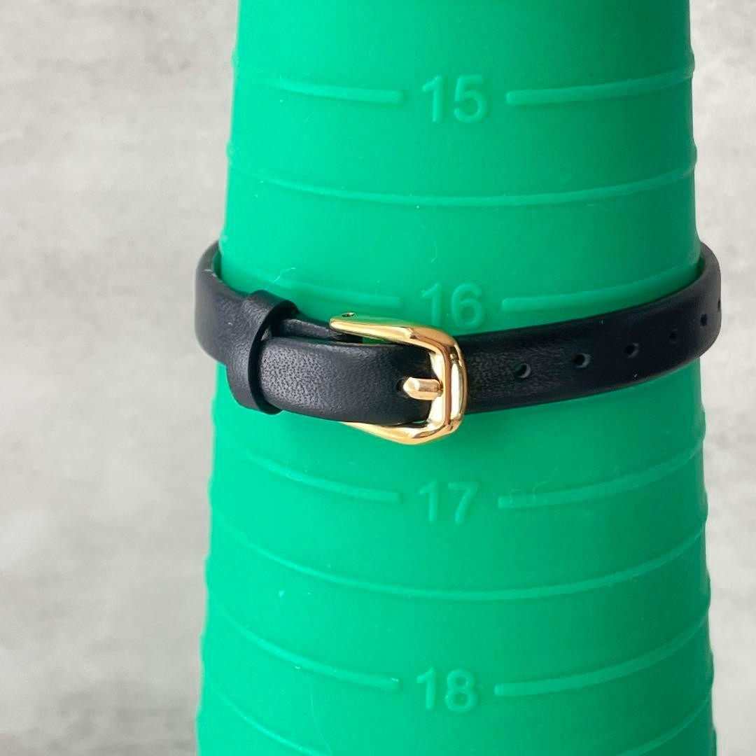 Saint Laurent Yves Champagne Round Watch - Champagne, Leather